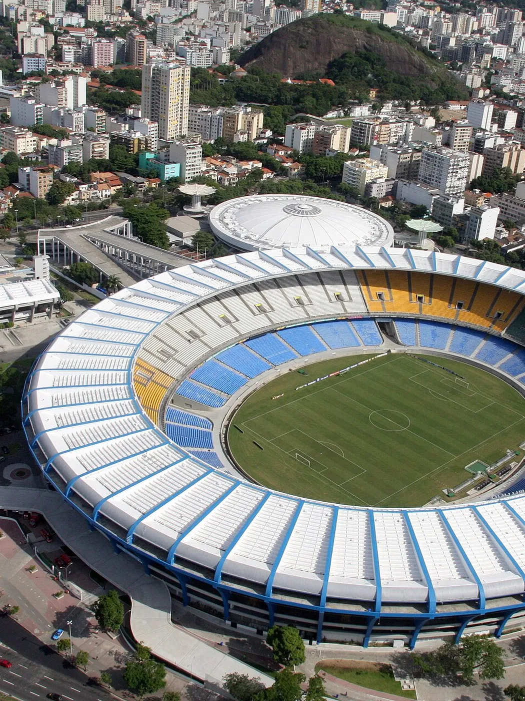 Aerial view of the Maracanã stadium